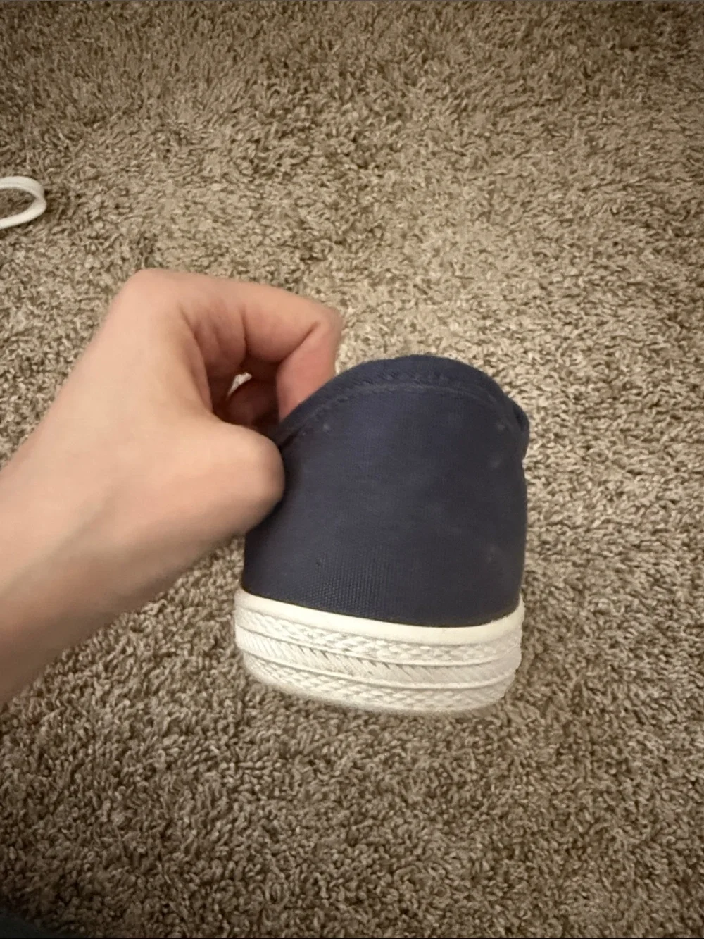 Mossimo Supply Co. Navy Canvas Low-Top Sneakers with White Laces